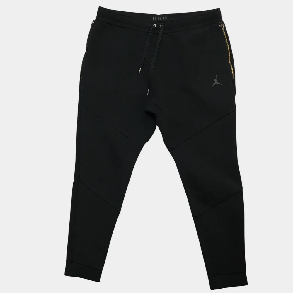 Jordan Engineered Pants Mens Large Black Tapered Joggers Sweatpants 939946 (FLAW